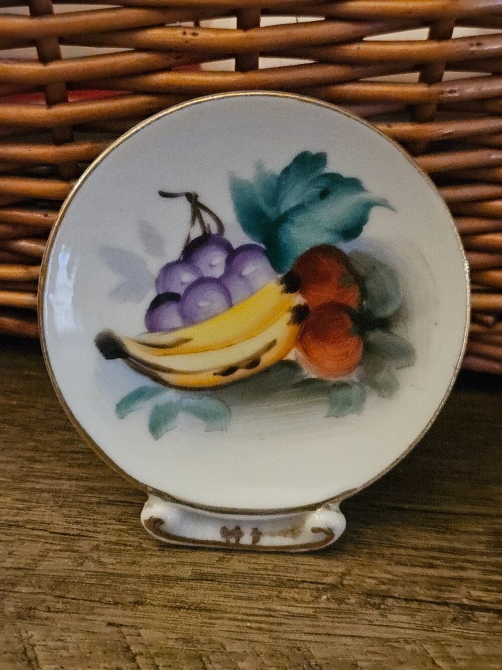 Japanese Miniature Decorative Ceramic Plate